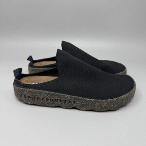 Asportuguesas Come Mule Slip on Wool Clog Ladies Size 7.5US Black
